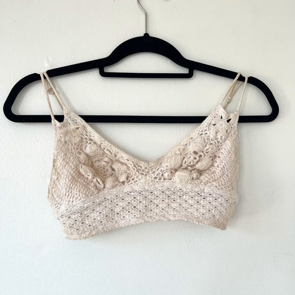 Crochet White Bralette - Picture 1 of 2